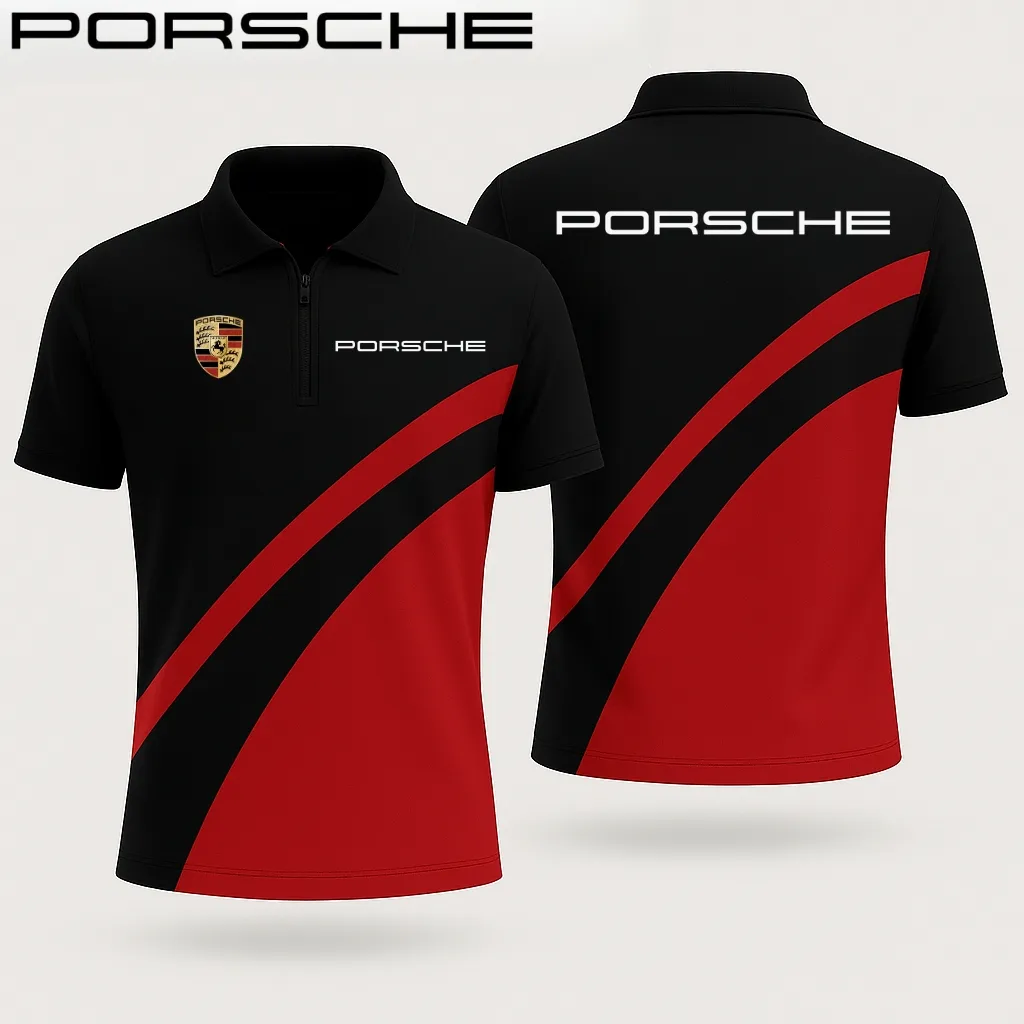 Men's Zip Polo Shirt PORSCHE - hm27103495