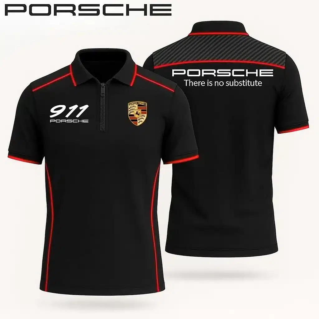 Men's Zip Polo Shirt PORSCHE - hm27103496