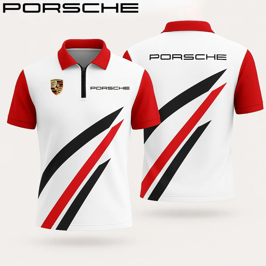 Men's Zip Polo Shirt PORSCHE - hm27103663