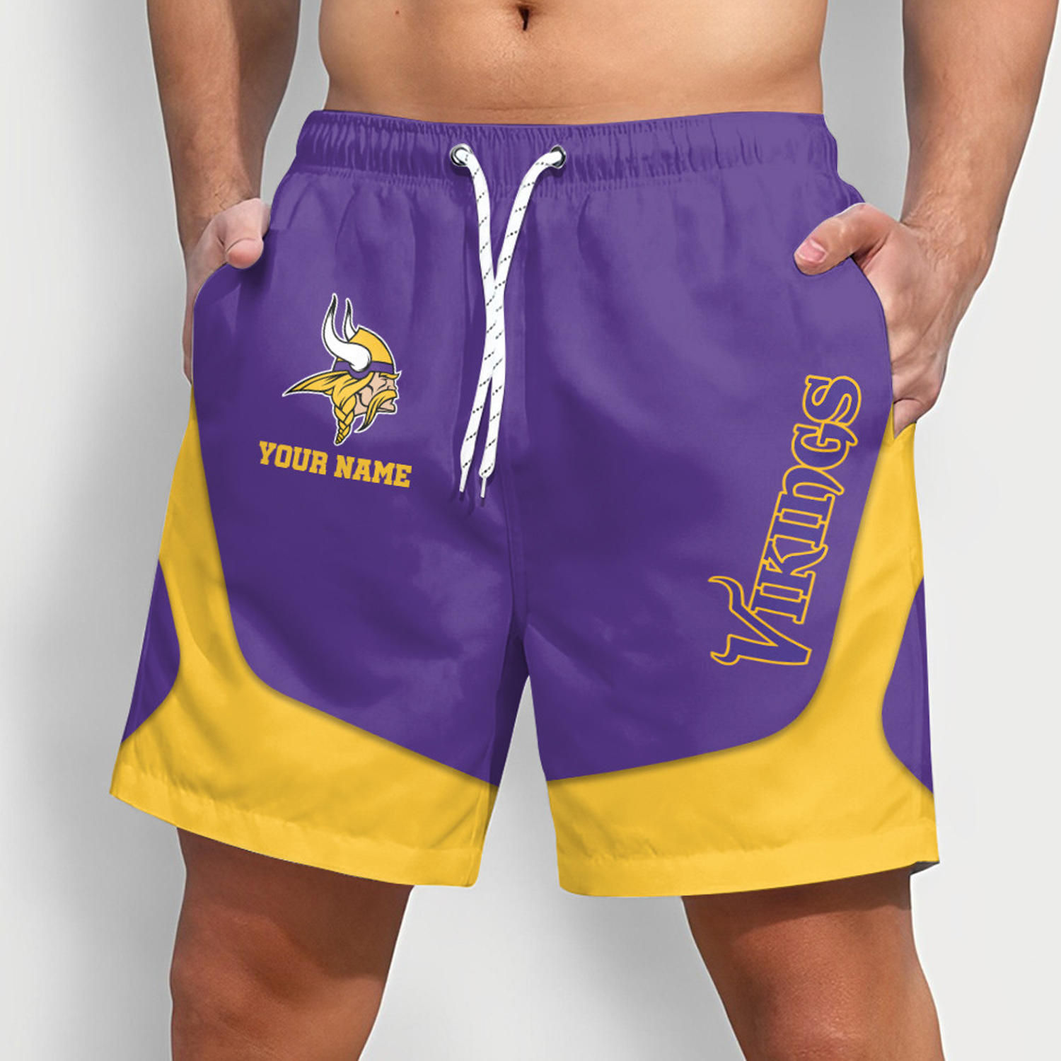 Minnesota Vikings x NFL Team Special Short Pants For Men Custom Name Gifts