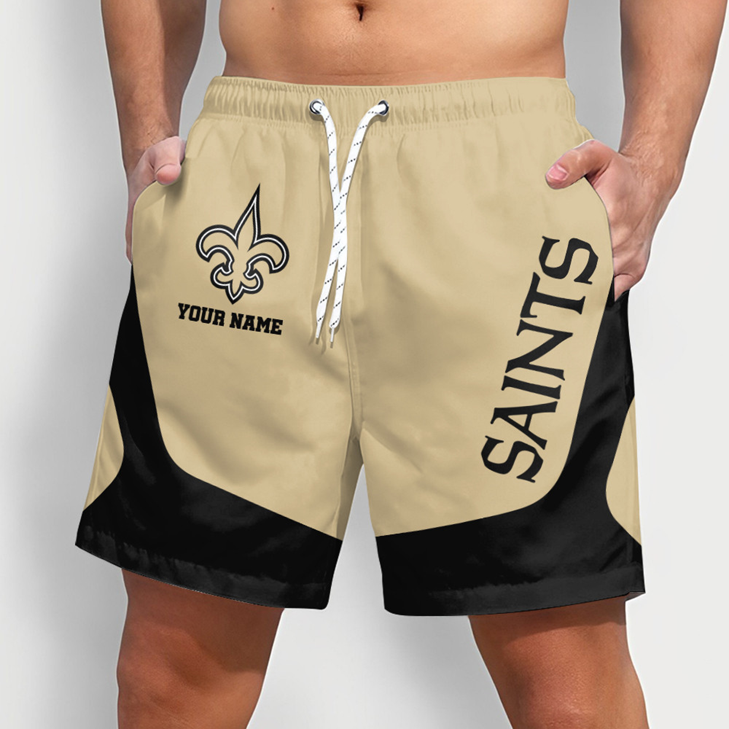 New Orleans Saints x NFL Team Special Short Pants For Men Custom Name Gifts