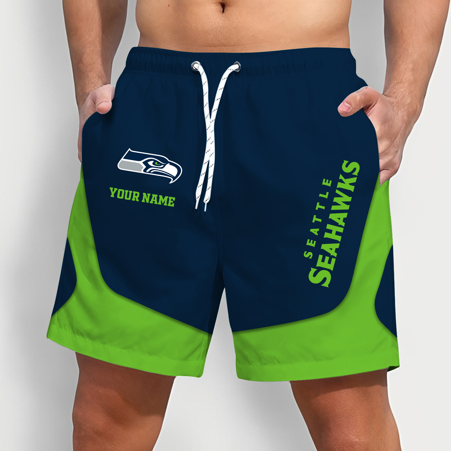 Seattle Seahawks x NFL Team Special Short Pants For Men Custom Name Gifts