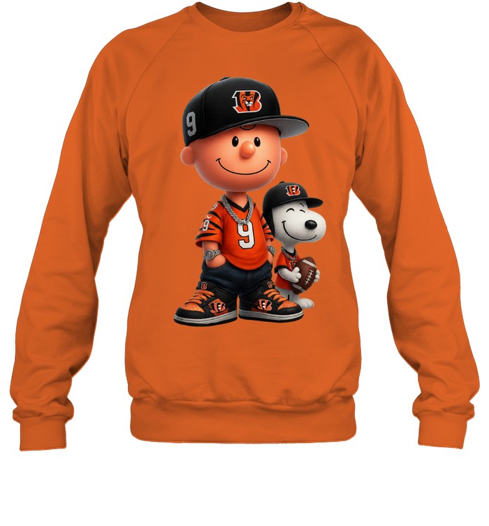 Snoopy and Peanut Football Cincinnati Bengals NFL Sweatshirt