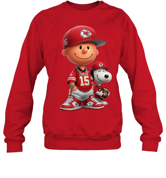 Snoopy and Peanut Football Kansas City Chiefs NFL Sweatshirt