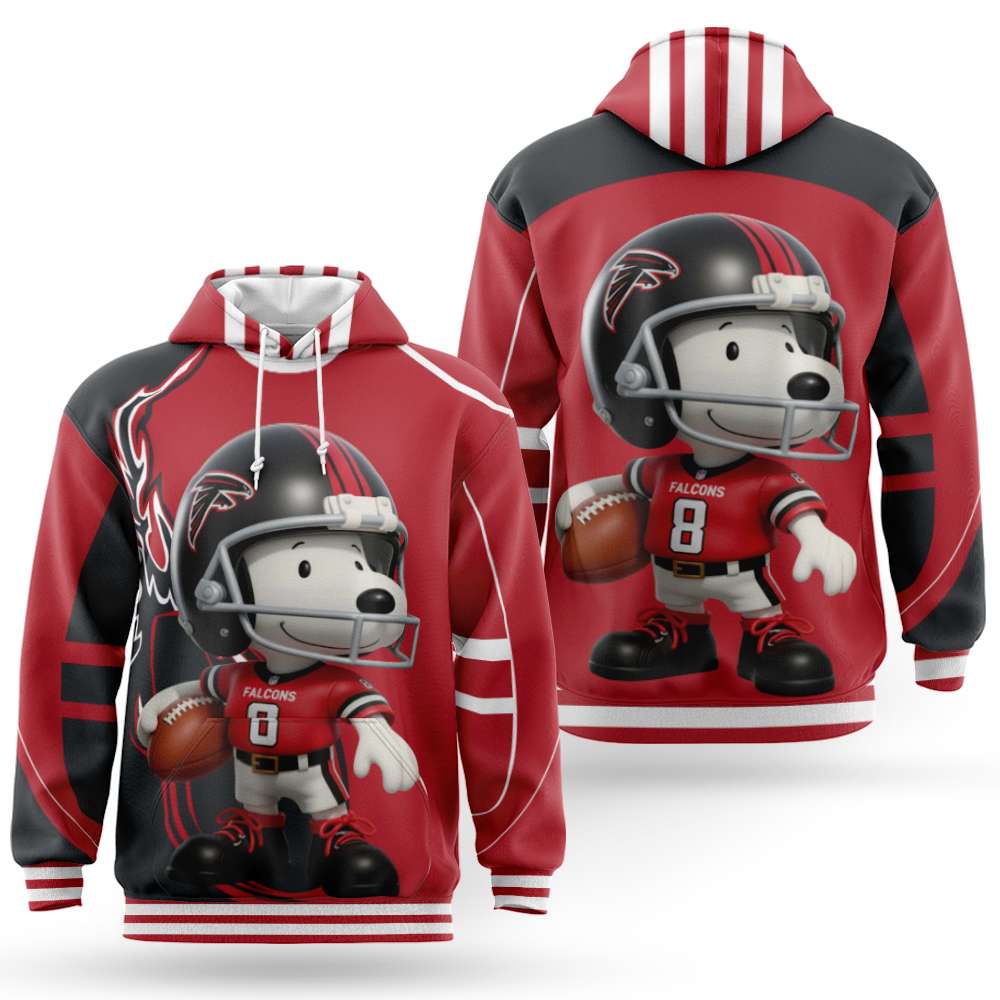 Snoopy and Peanut Football NFL x Atlanta Falcons Hoodie