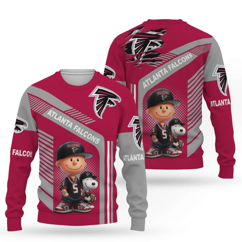 Snoopy and Peanut Football NFL x Atlanta Falcons Sweatshirt