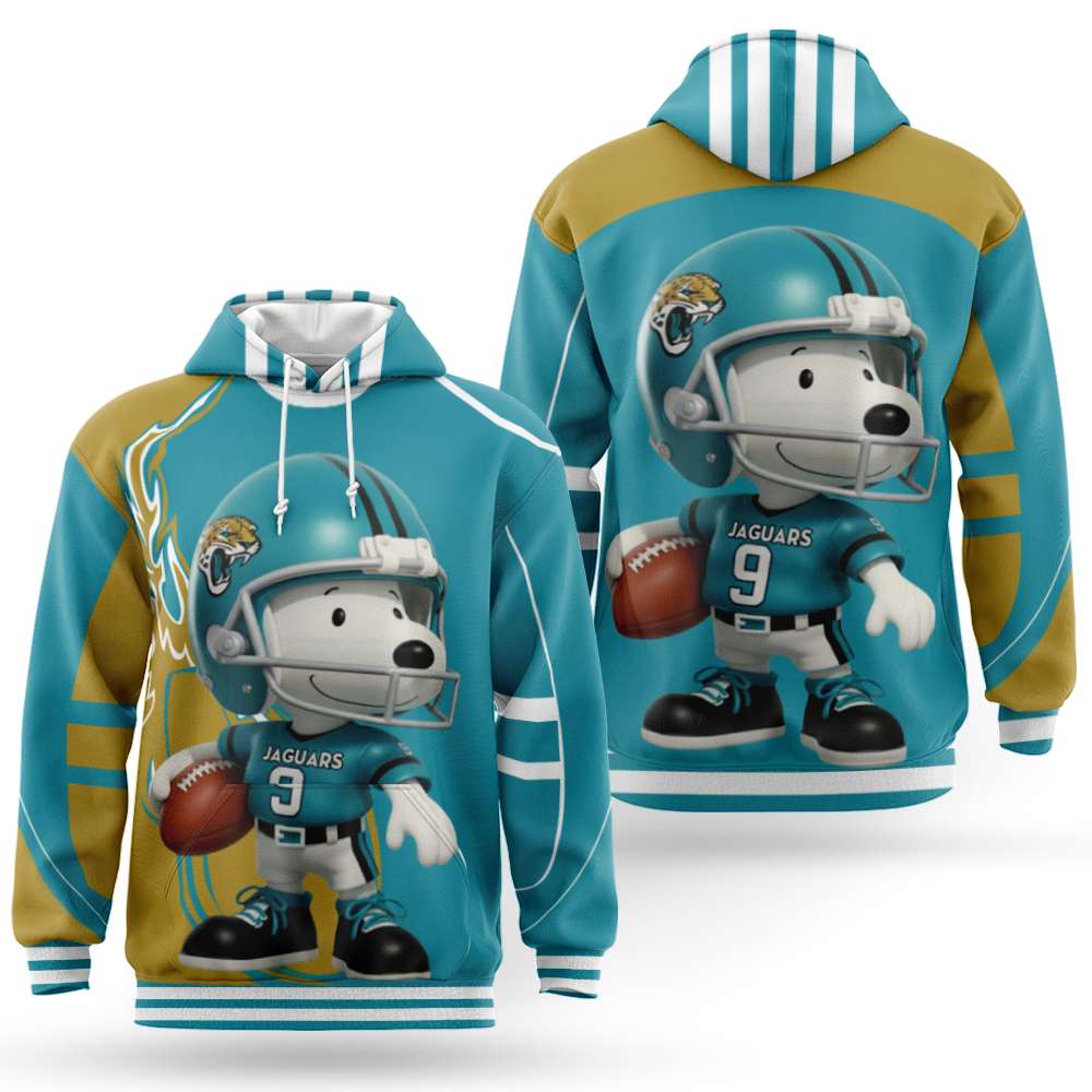 Snoopy and Peanut Football NFL x Jacksonville Jaguars Hoodie