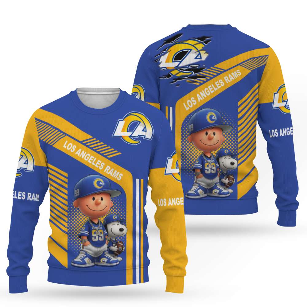 Snoopy and Peanut Football NFL x Los Angeles Rams Sweatshirt