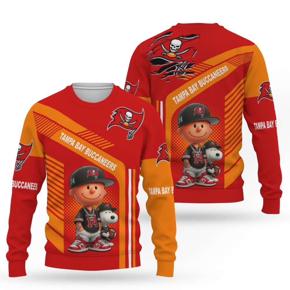 Snoopy and Peanut Football NFL x Tampa Bay Buccaneers Sweatshirt