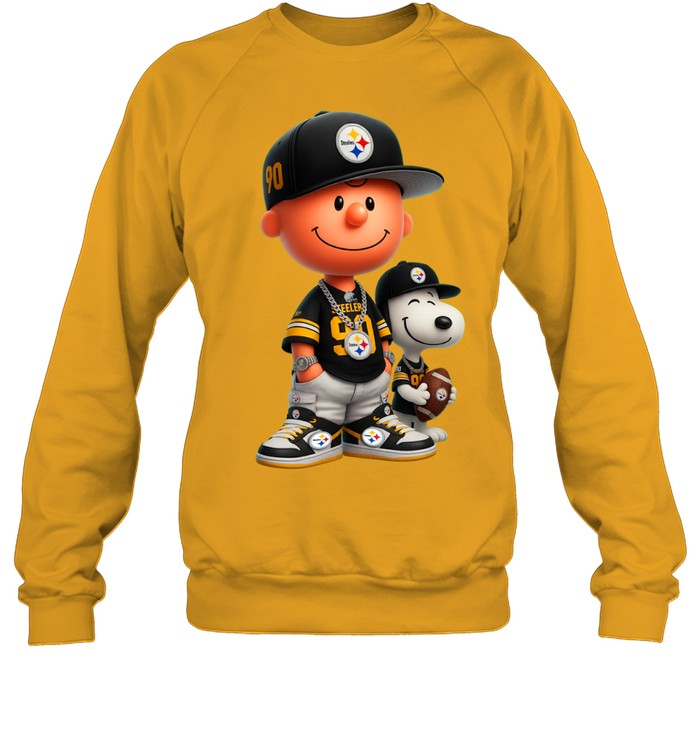 Snoopy and Peanut Football Pittsburgh Steelers NFL Sweatshirt