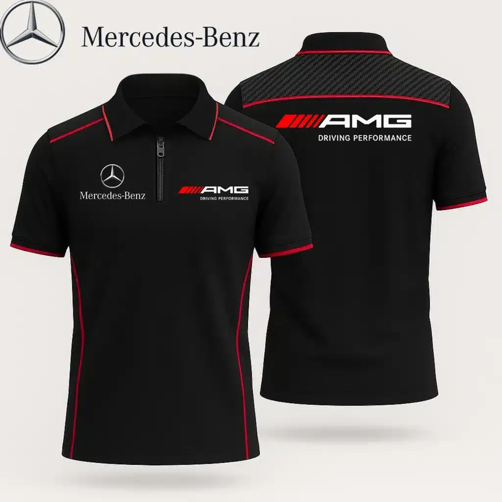 Zip Polo Shirt MERCEDES - hm27103497
