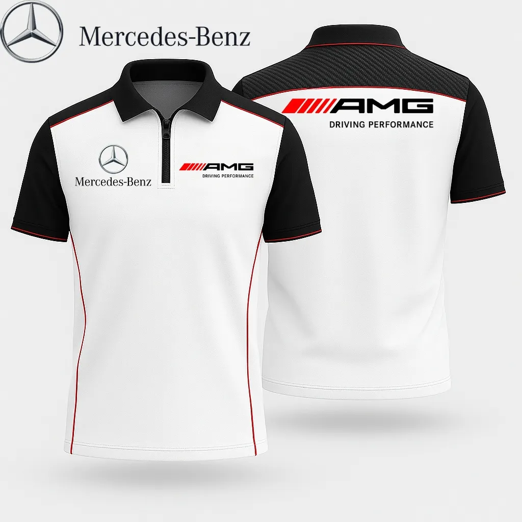 Zip Polo Shirt MERCEDES - hm27103501