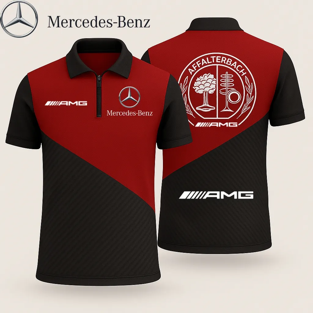 Zip Polo Shirt MERCEDES - hm27103503
