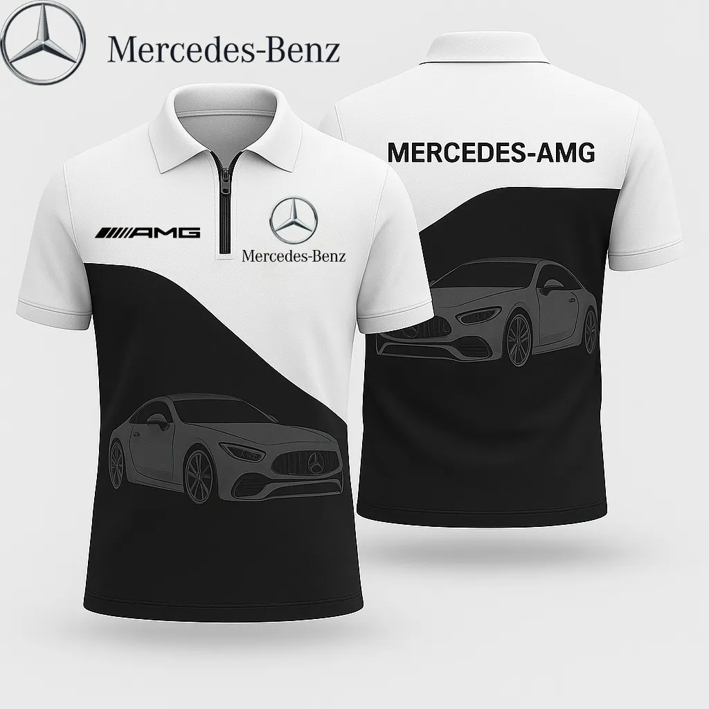 Zip Polo Shirt MERCEDES - hm27103504