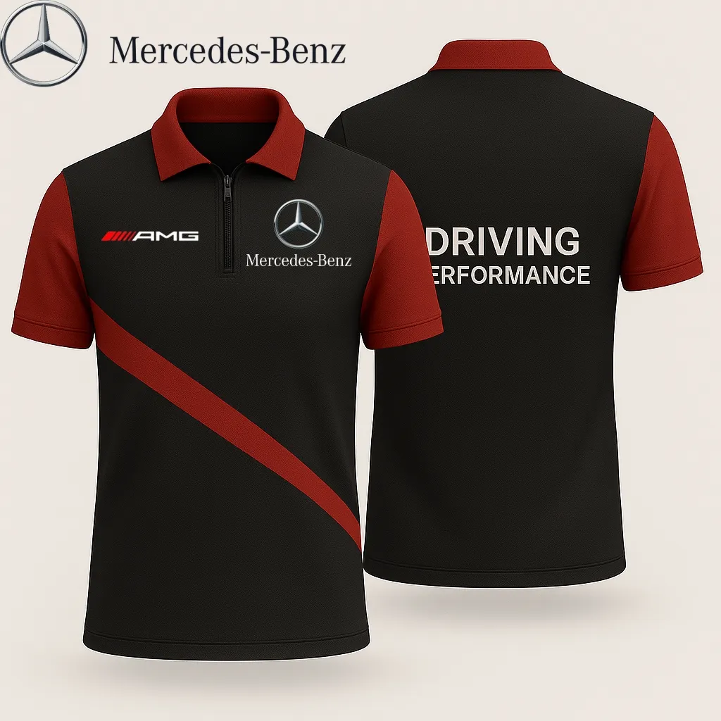 Zip Polo Shirt MERCEDES - hm27103507