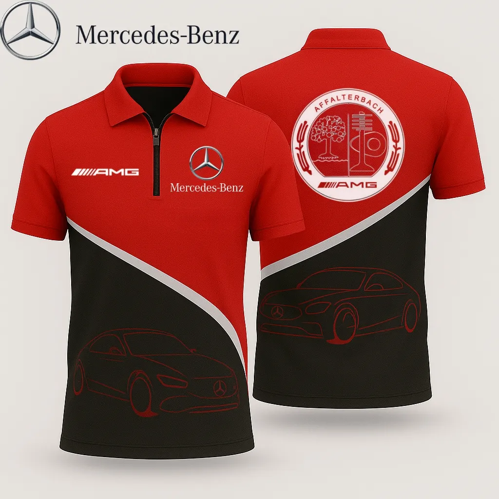Zip Polo Shirt MERCEDES - hm27103508