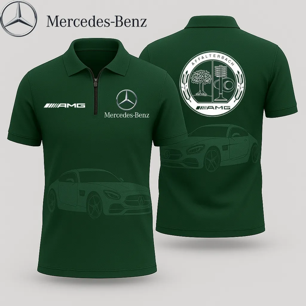Zip Polo Shirt MERCEDES - hm27103509