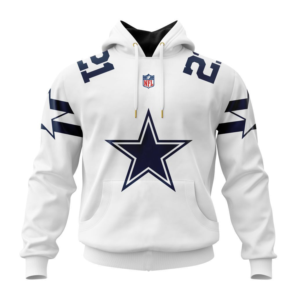 Buildercar - Dallas Cowboys Specialized Design Away Kits Hoodie Personalized Letters Number