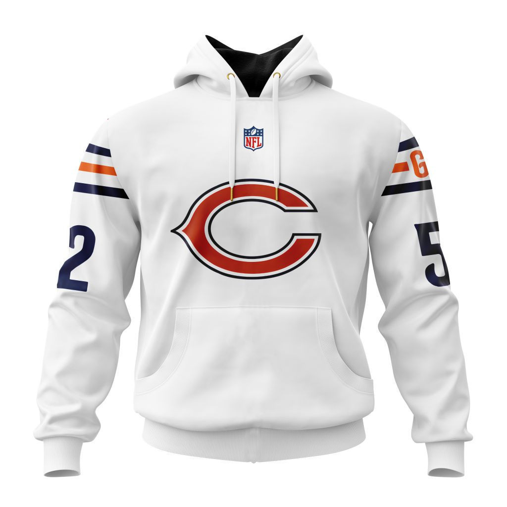 Buildercar - Chicago Bears Specialized Design Away Kits Hoodie Personalized Letters Number