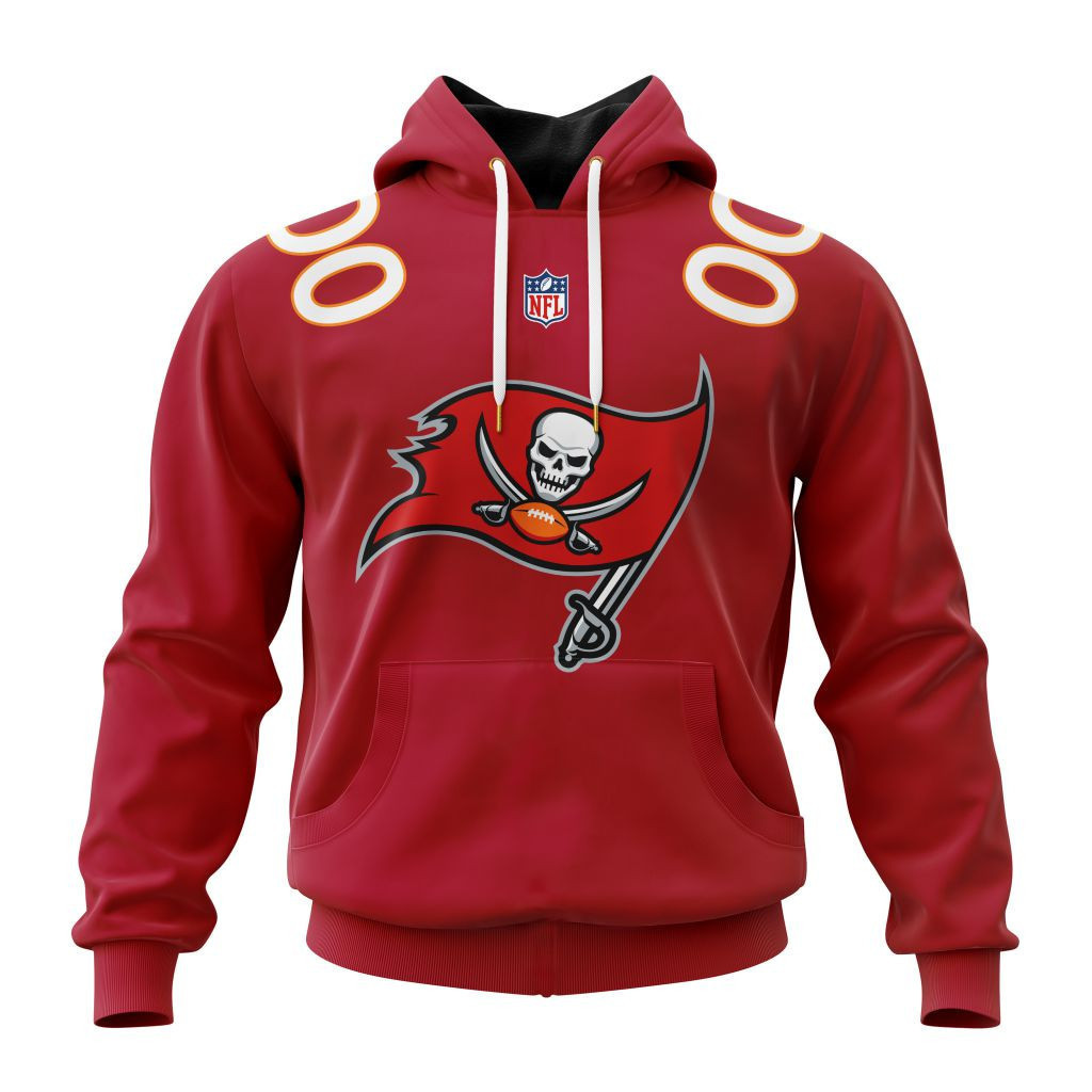 Buildercar - Tampa Bay Buccaneers Specialized Design Away Kits Hoodie Personalized Letters Number