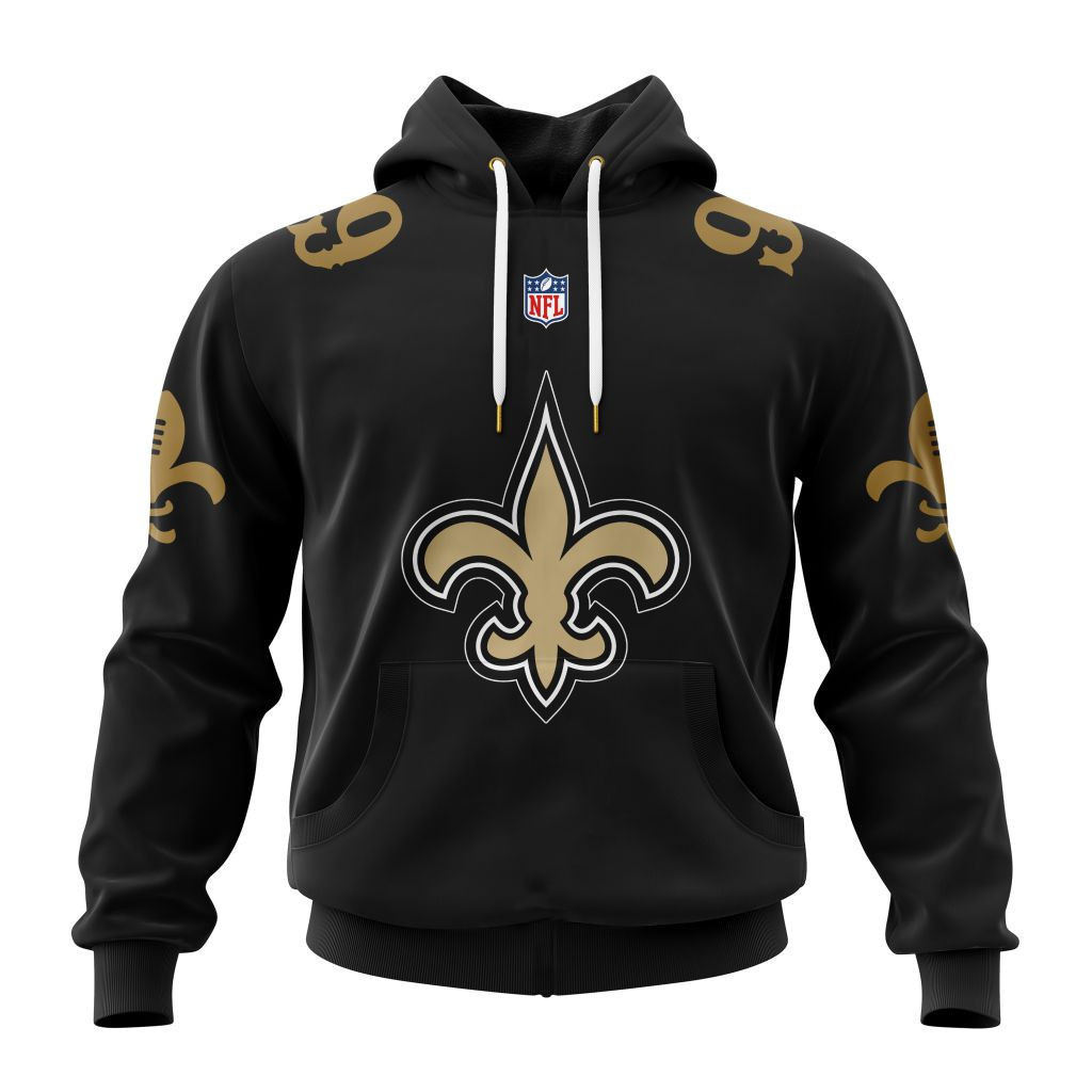 Buildercar - New Orleans Saints Specialized Design Away Kits Hoodie Personalized Letters Number