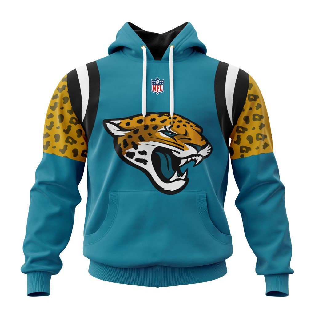 Buildercar - Jacksonville Jaguars Specialized Design Away Kits Hoodie Personalized Letters Number