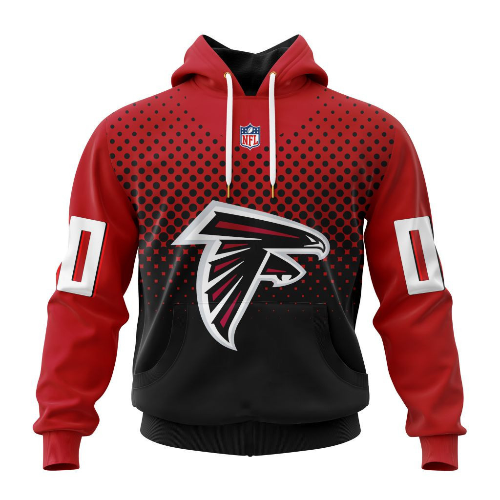 Buildercar - Atlanta Falcons Specialized Design Away Kits Hoodie Personalized Letters Number