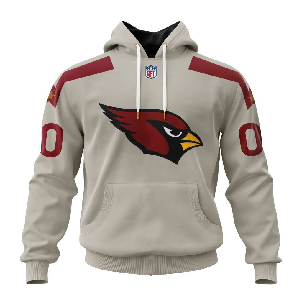 Buildercar - Arizona Cardinals Specialized Design Away Kits Hoodie Personalized Letters Number 1