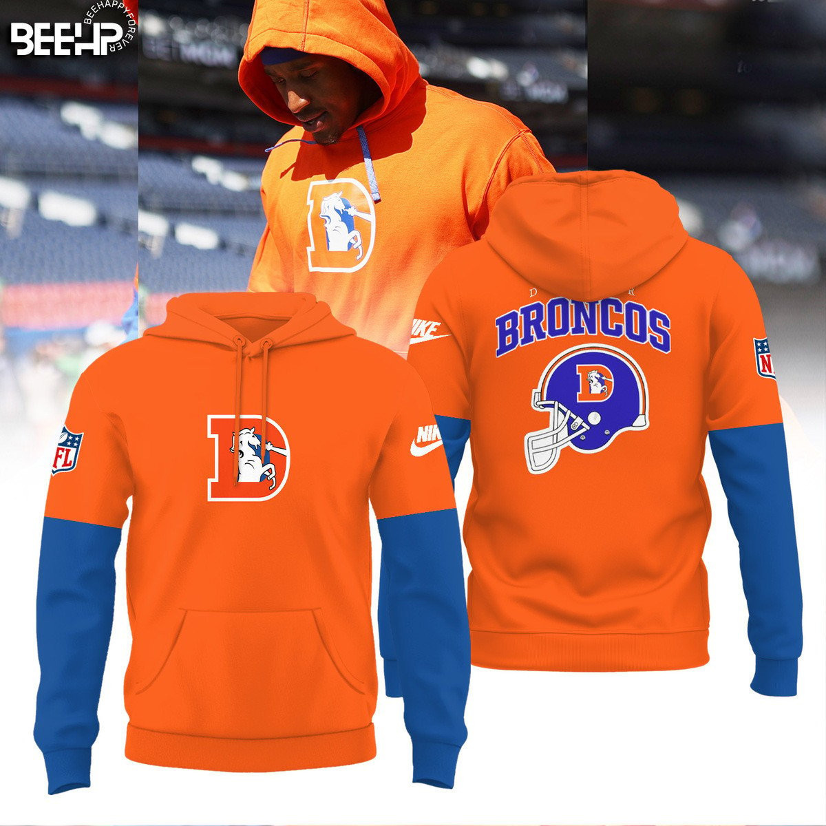 Buildercar - Denver Broncos Specialized New Design Hoodie