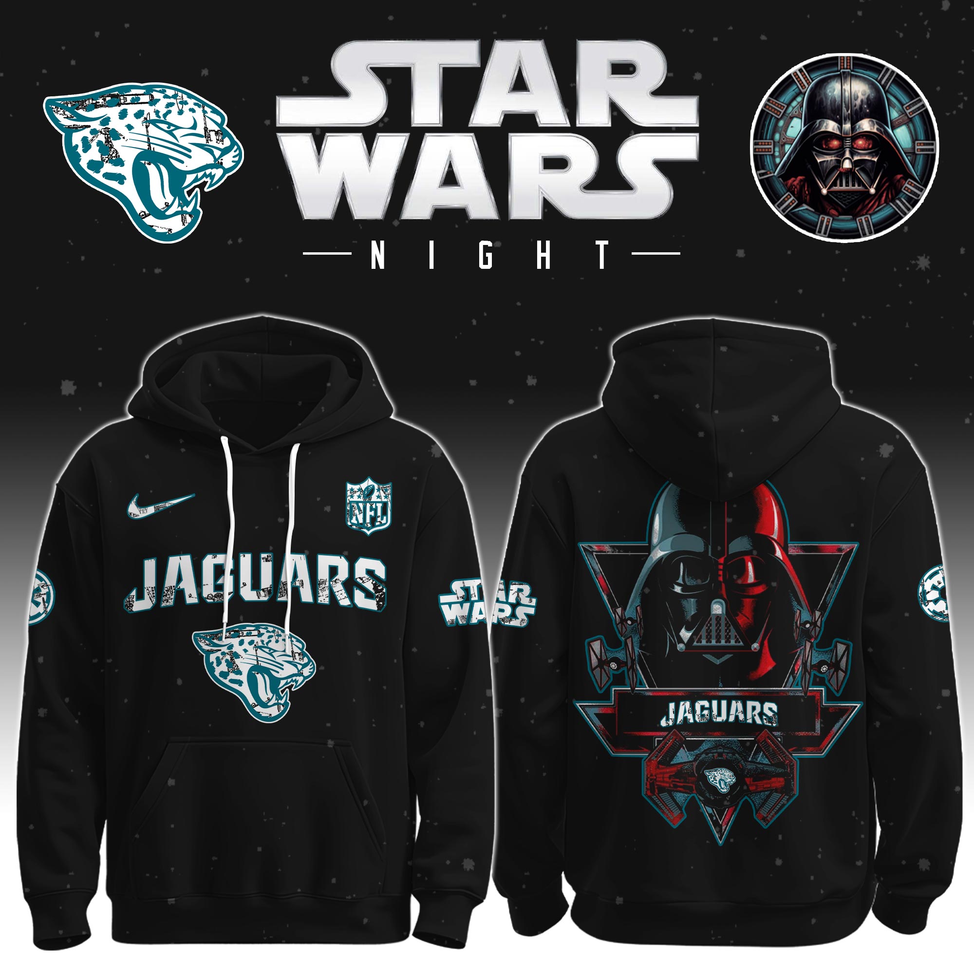 Buildercar - Jacksonville Jaguars - NFL x Star War Limited Editions Hoodie Ver 5