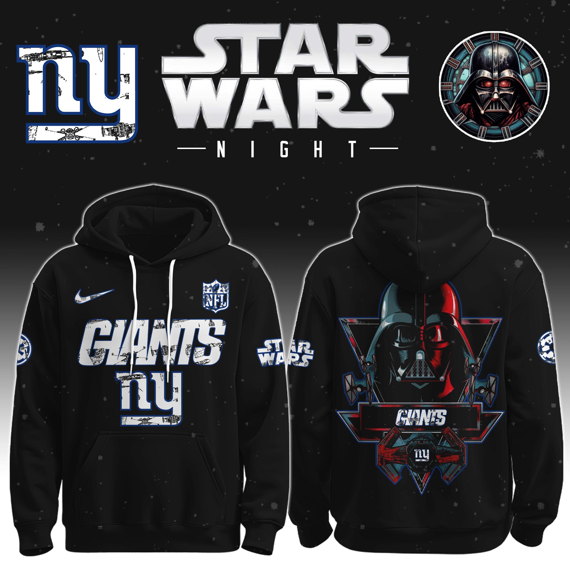 Buildercar - New York Giants - NFL x Star War Limited Editions Hoodie Ver 5