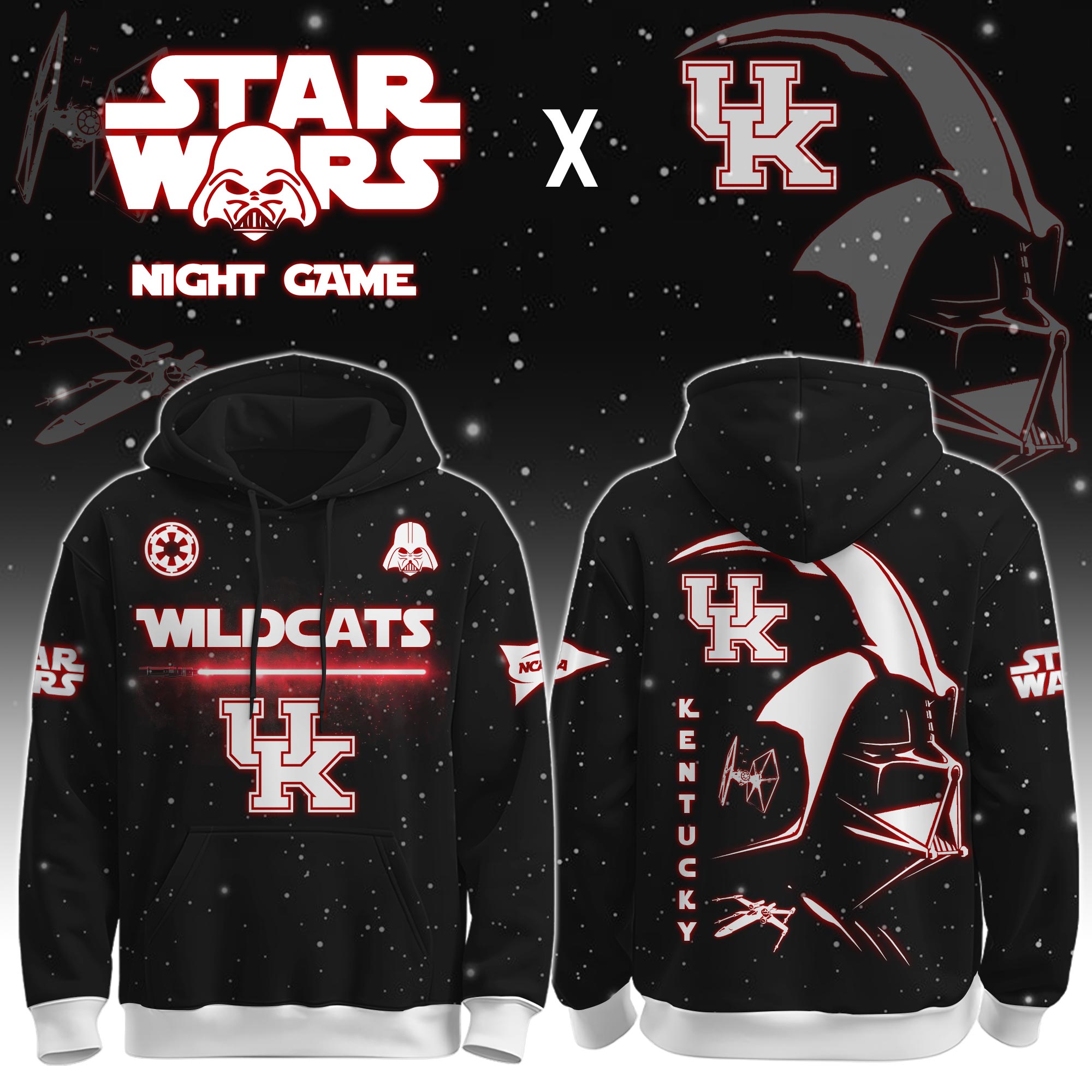 Buildercar - University of Kentucky (Wildcats) - NCAA x Dark Vander Star War Limited Editions Hoodie