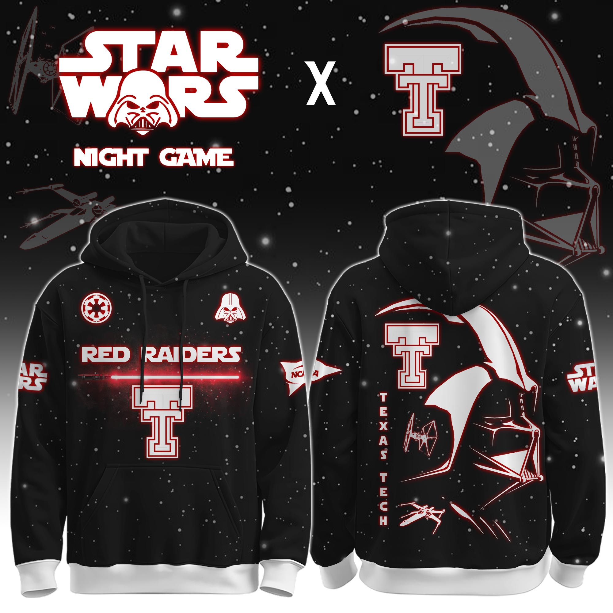 Buildercar - University of Texas (Longhorns) - NCAA x Dark Vander Star War Limited Editions Hoodie