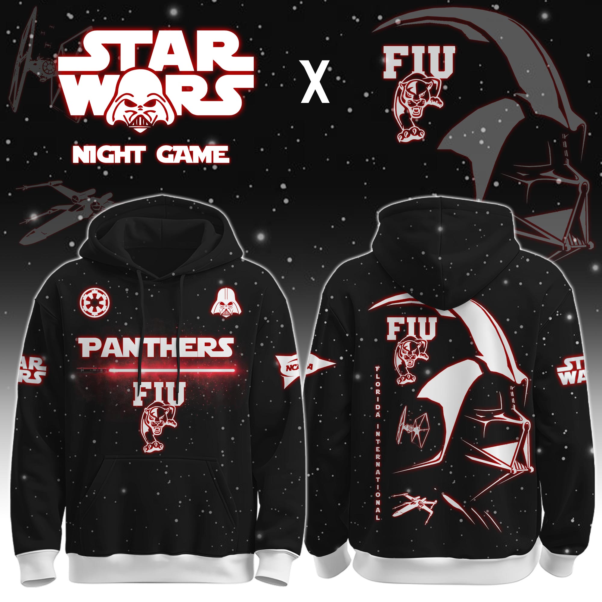 Buildercar - Florida International University (Panthers) - NCAA x Dark Vander Star War Limited Editions Hoodie