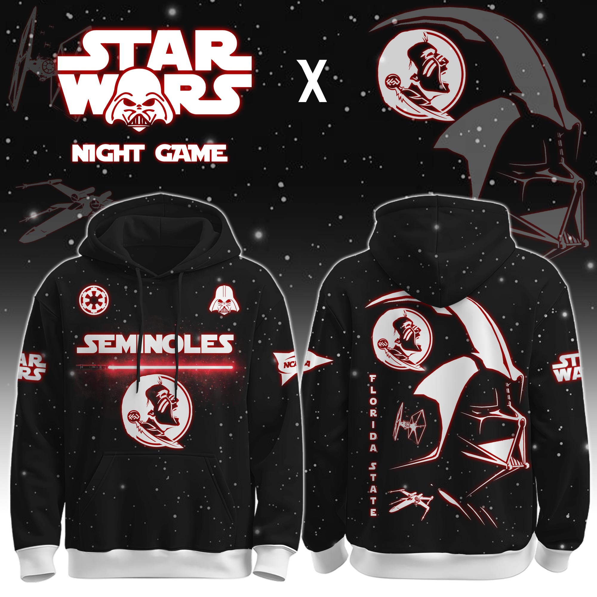 Buildercar - Florida State University (Seminoles) - NCAA x Dark Vander Star War Limited Editions Hoodie