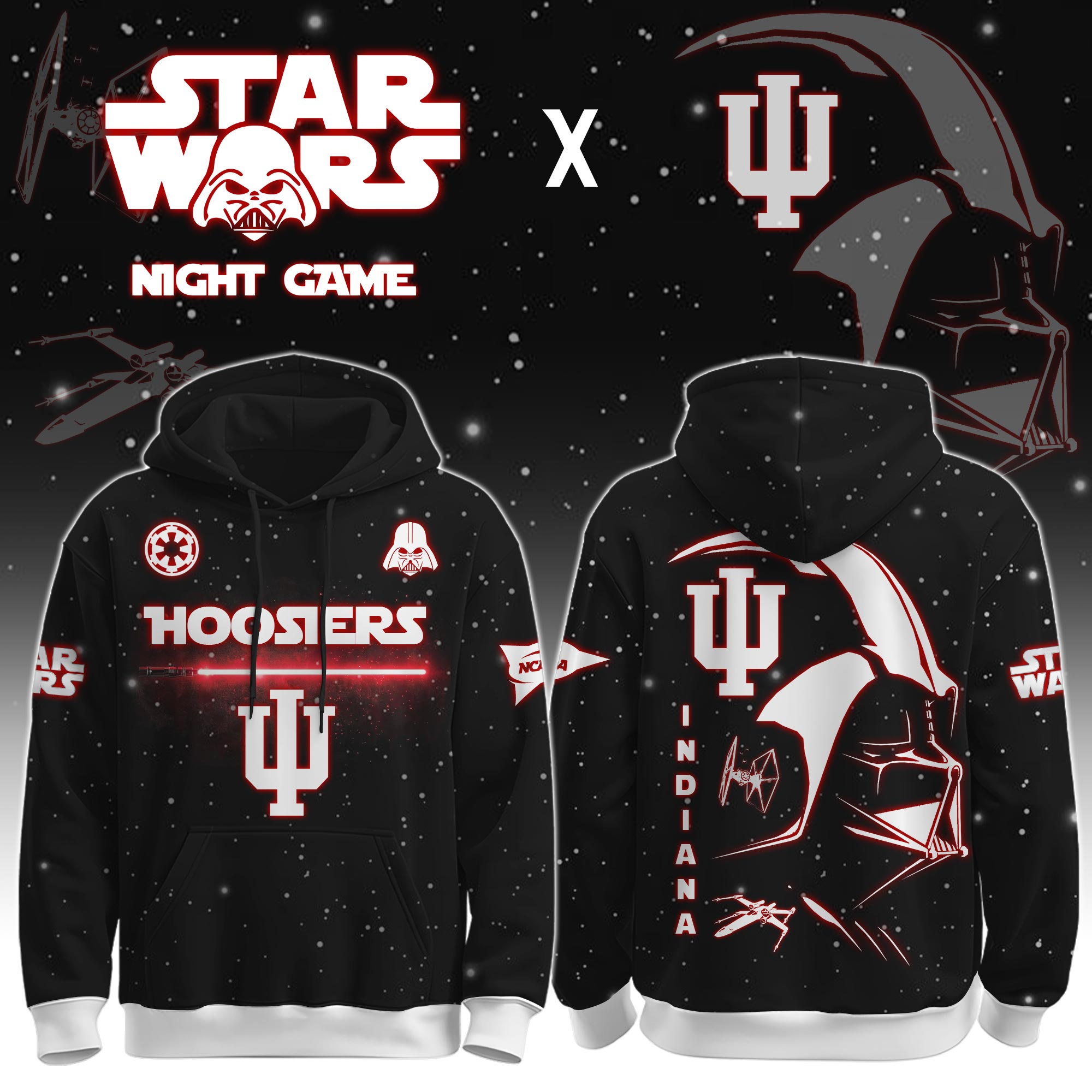 Buildercar - Indianapolis Colts - NCAA x Dark Vander Star War Limited Editions Hoodie