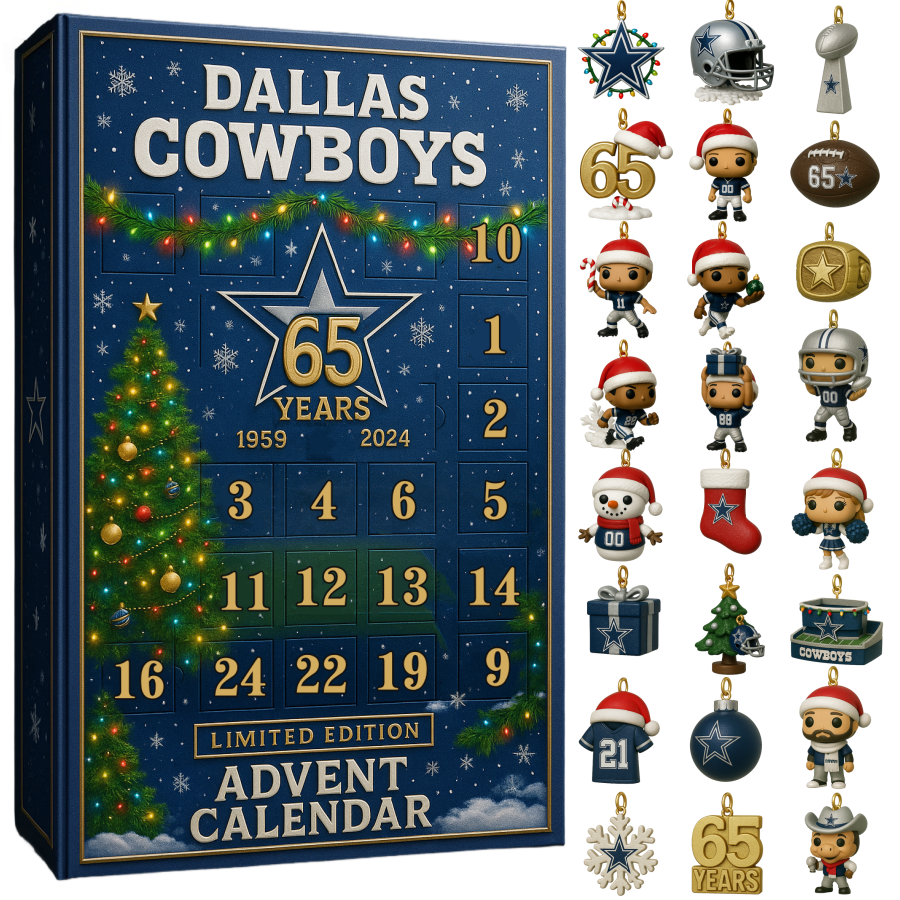 Buildercar - 2025 Dallas Cowboys 65th Anniversary Advent Calendar -2D Acrylic