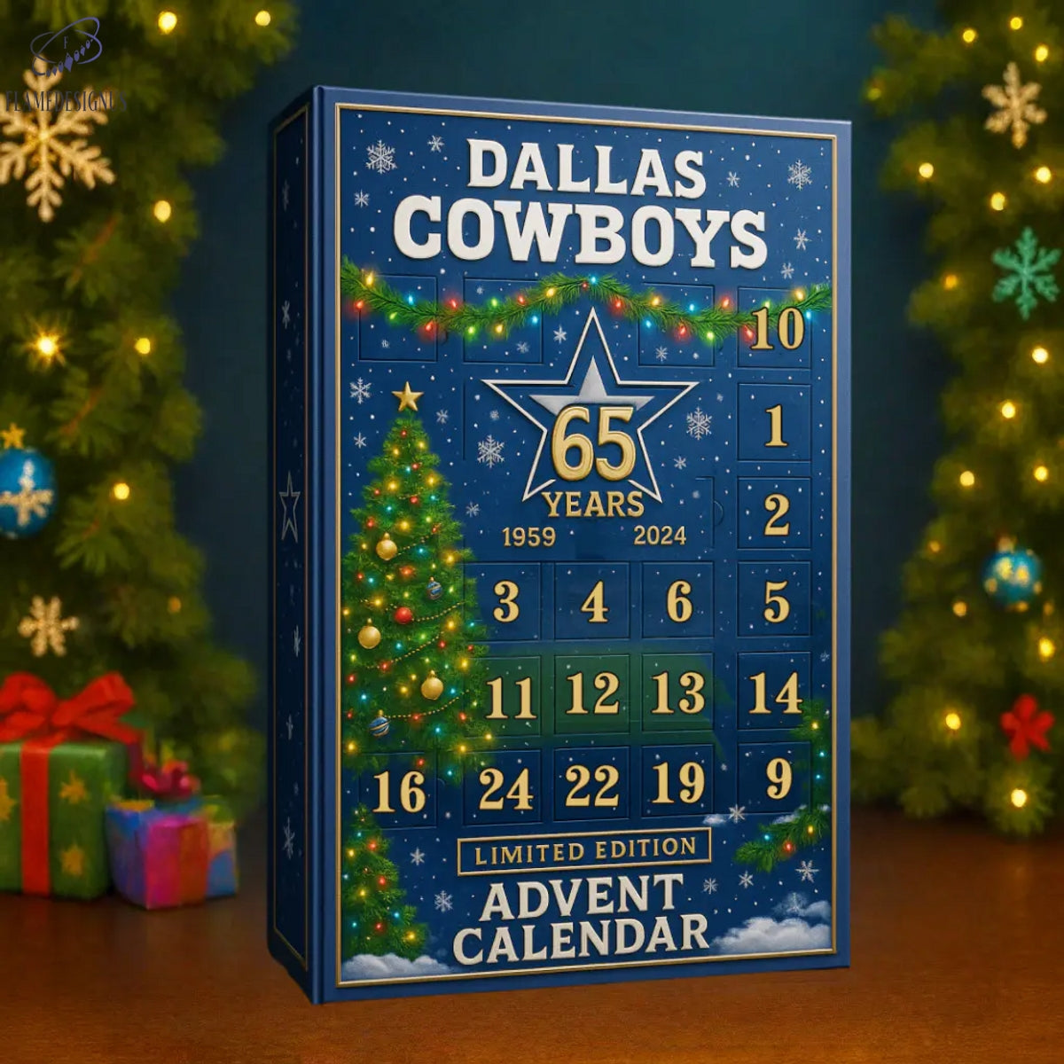 Buildercar - 2025 Dallas Cowboys 65th Anniversary Advent Calendar -2D Acrylic