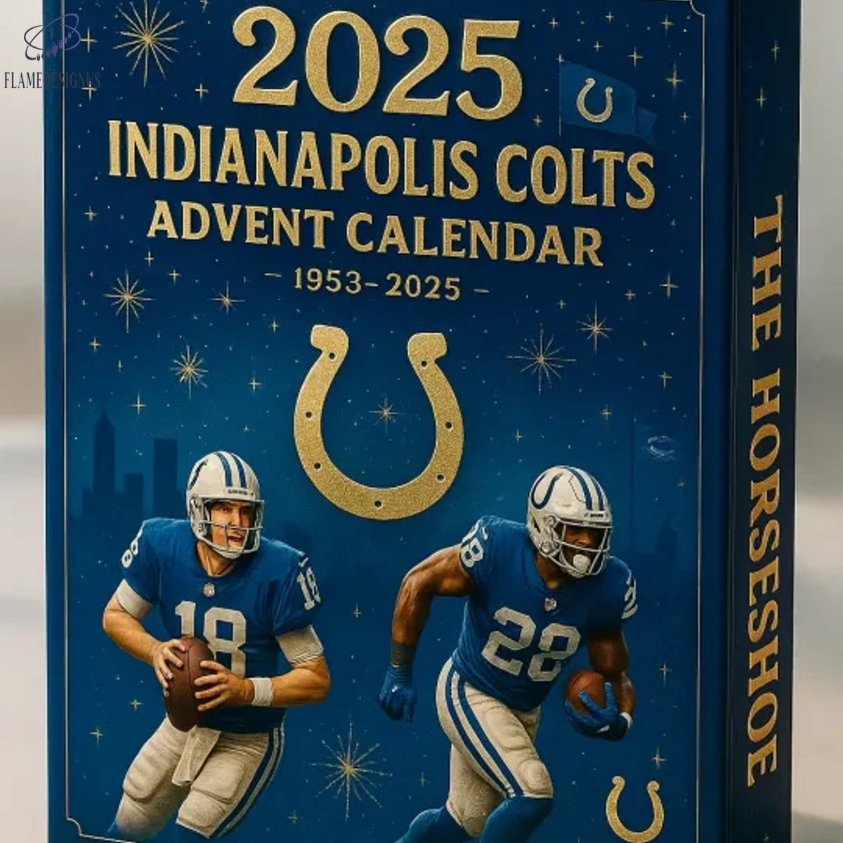 Buildercar - 2025 Indianapolis Colts Commemorative Advent Calendar -2D Acrylic