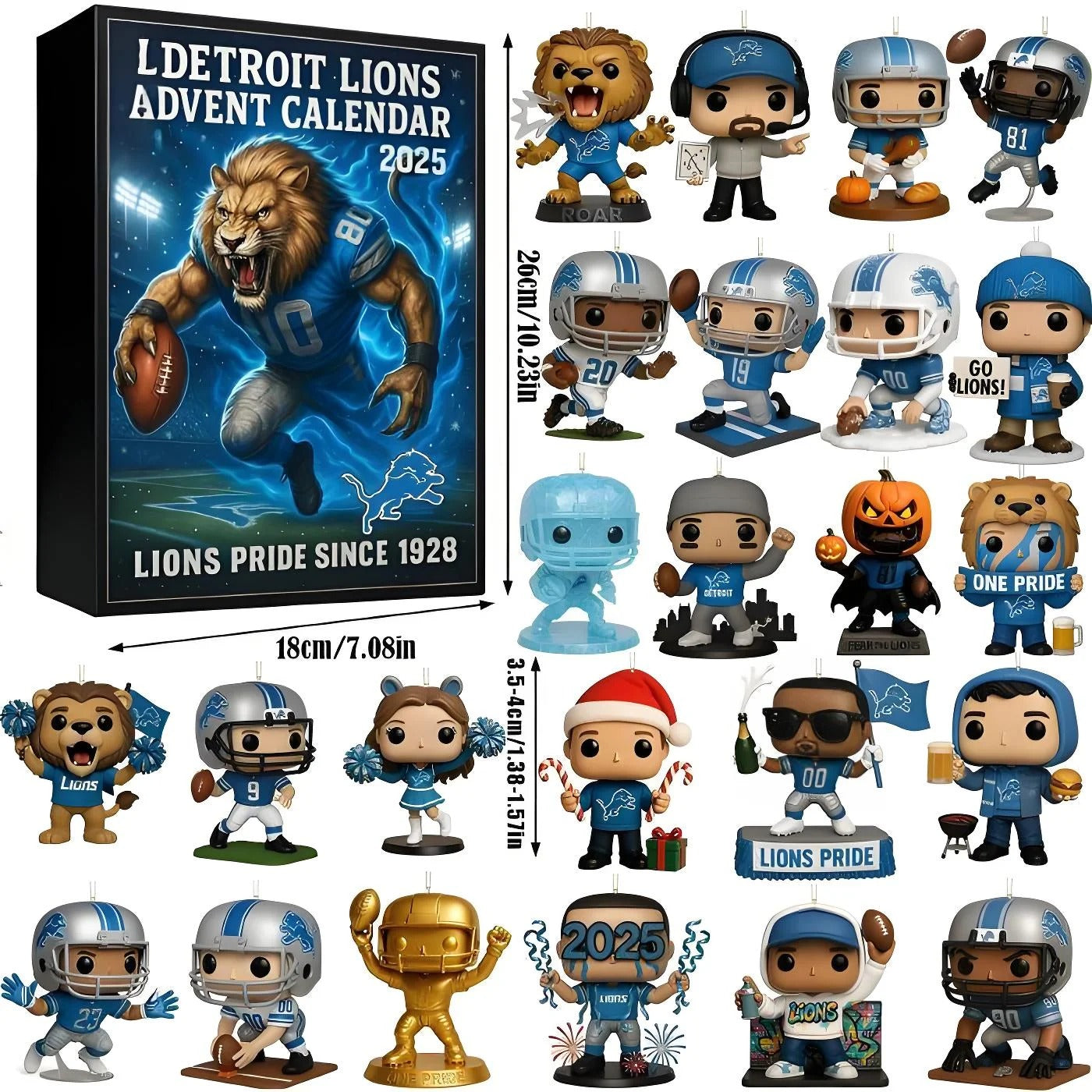 Buildercar - 24 Days Detroit Lions Advent Calendar 2025 