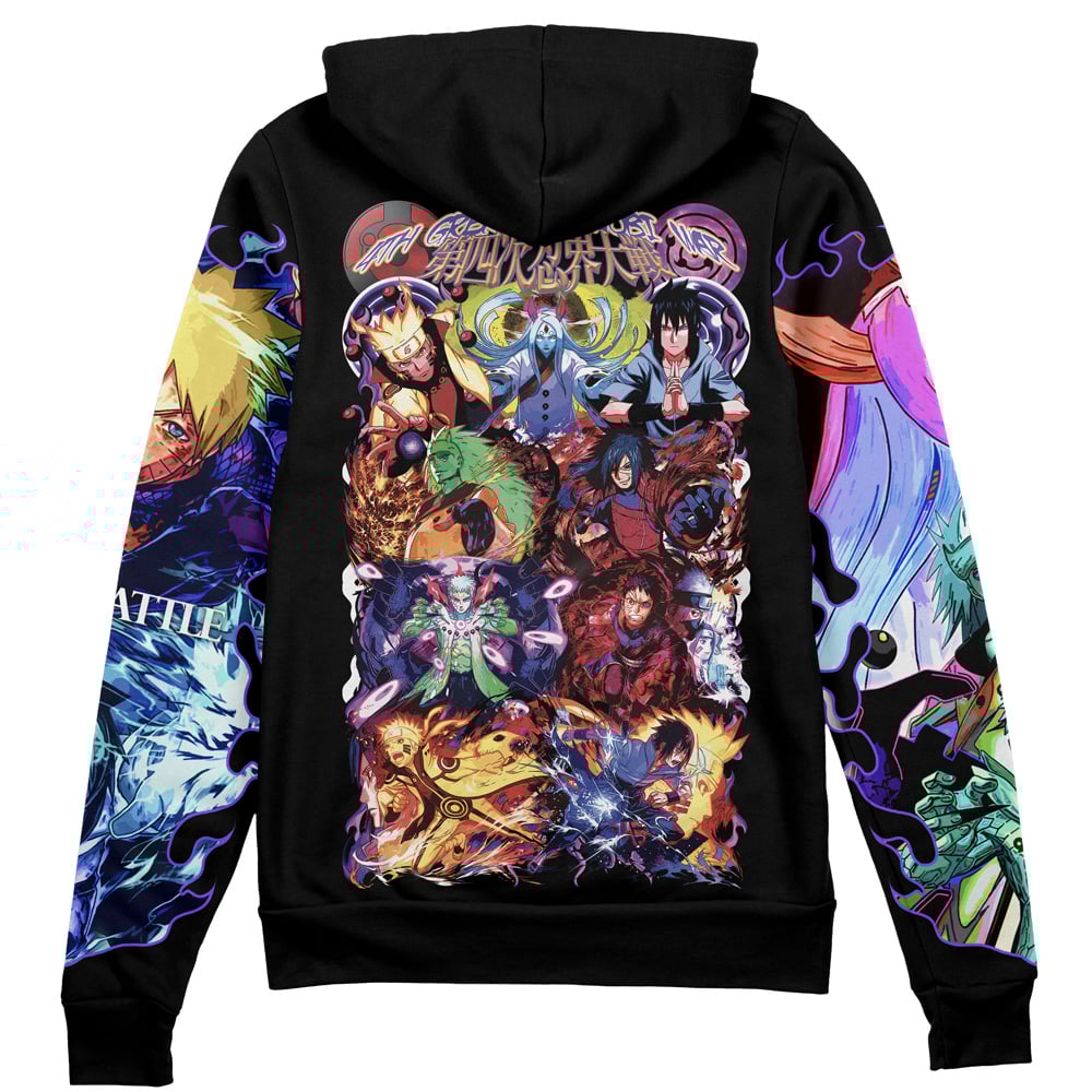 Buildercar - 4th Great Shinobi War Shippuden Streetwear Zip Hoodie Jacket