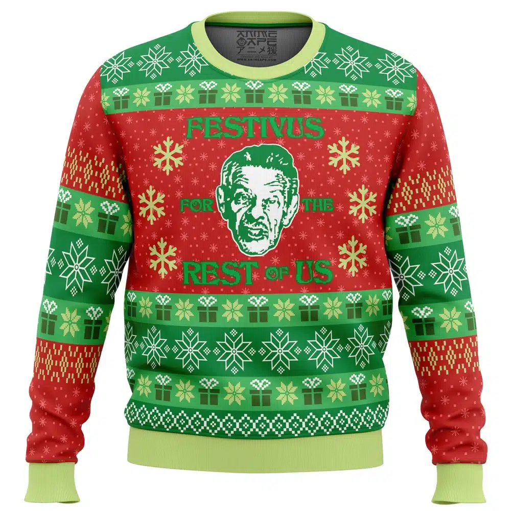 Buildercar - A Festivus for the Rest of Us Seinfeld Ugly Christmas Sweater