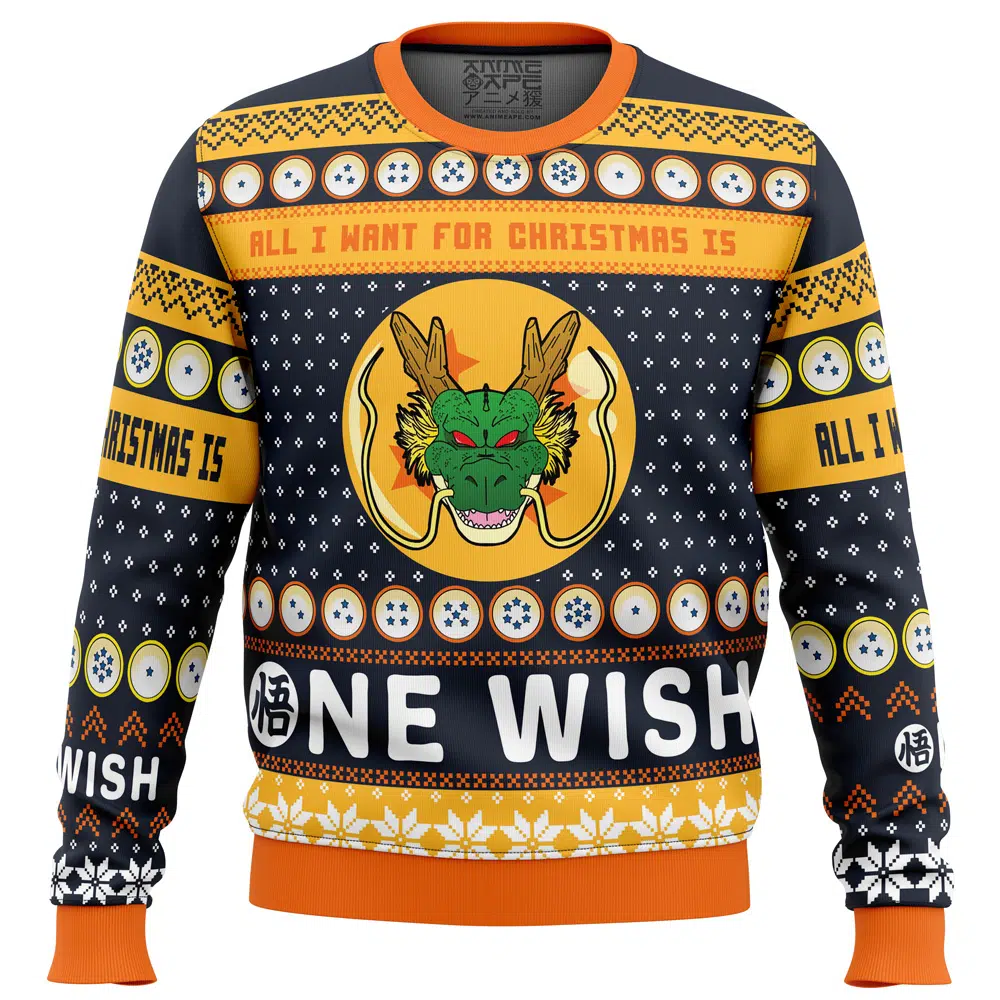 Buildercar - A Very Shenron Christmas Dragon Ball Z Ugly Christmas Sweater