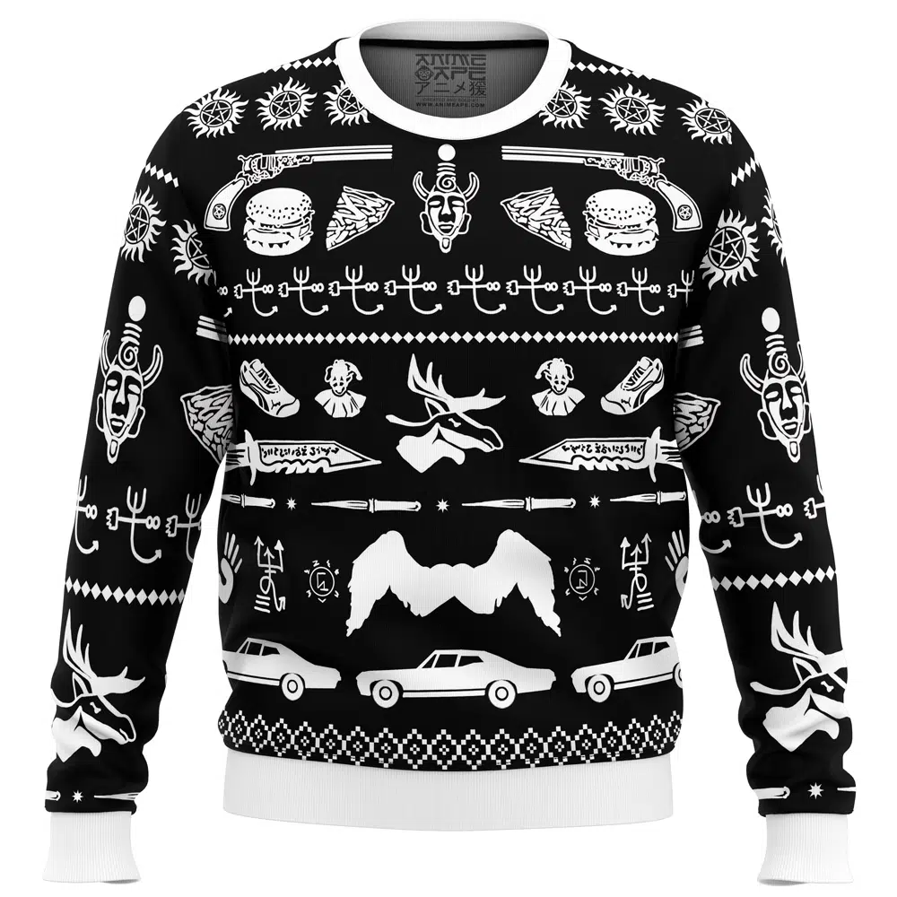Buildercar - A Very Supernatural Christmas Supernatural Ugly Christmas Sweater
