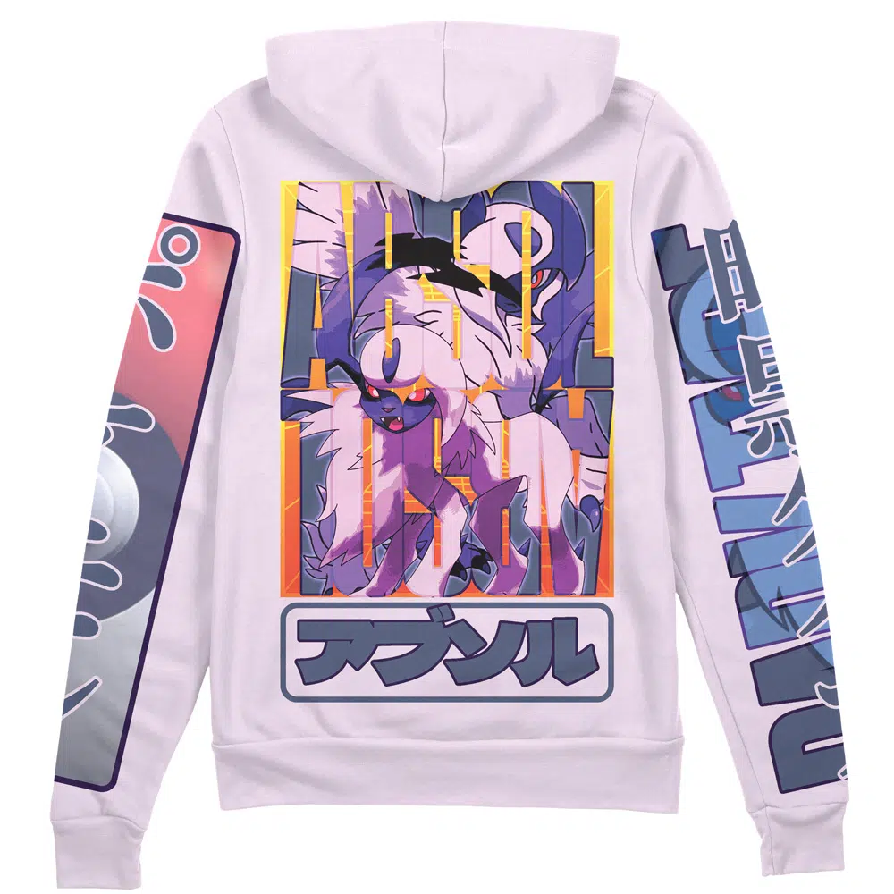 Buildercar - Absol Pokemon Streetwear Zip Hoodie Jacket