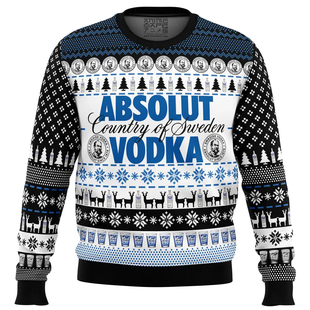 Buildercar - Absolut Vodka Ugly Christmas Sweater