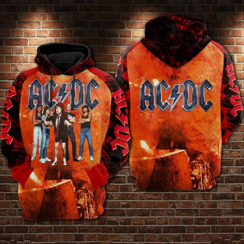 Buildercar - Acdc Style 2 3d Hoodie