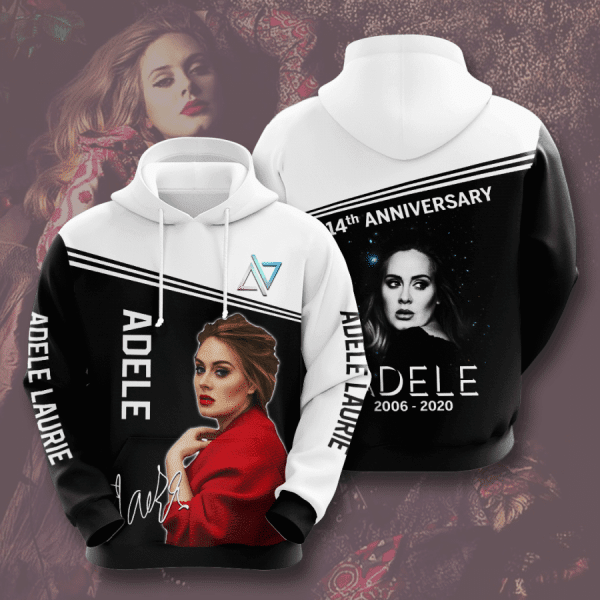 Buildercar - Adele 14th Anniversary 2006 2025 Signature Design Gift For Fan Custom 3d Hoodie All Over Printed Hoodie