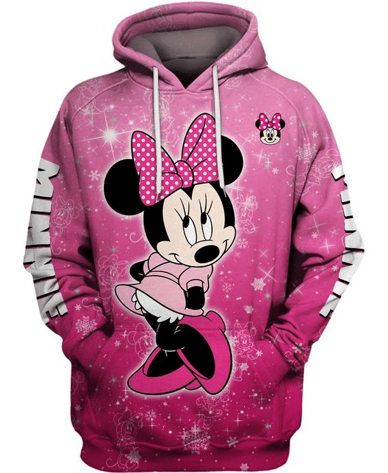Buildercar - Adorable Minnie Mouse Comics Diseny Cartoon 48 Fan Gift, Minne Mouse Disney Gift, Stylist Unisex Cartoon Graphic Outfits Aop Hoodie 1584