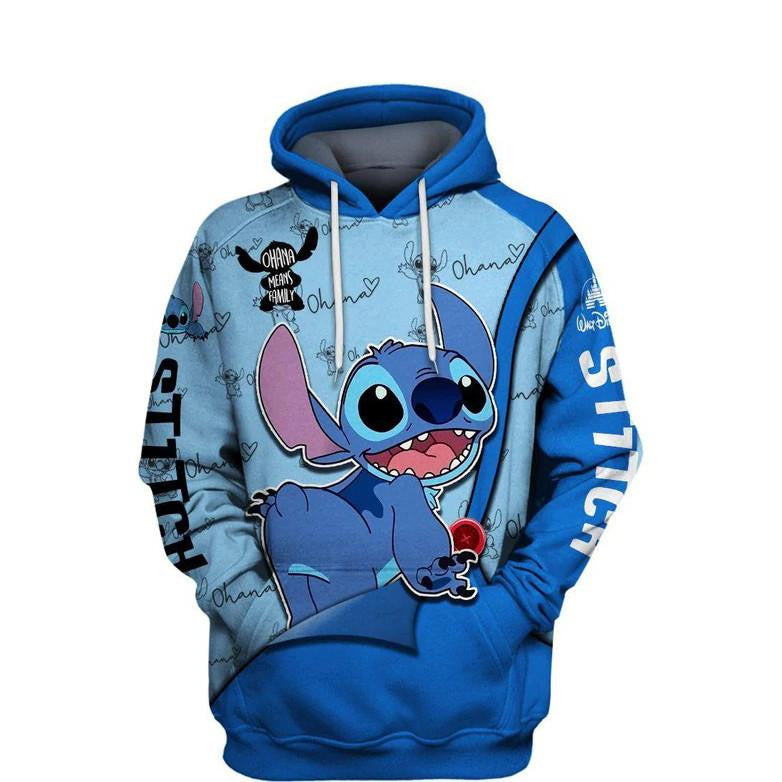 Buildercar - Adorable Stitch, Lilo And Stitch Disney, Funny Stitch Ver12 All Over Print Hoodie